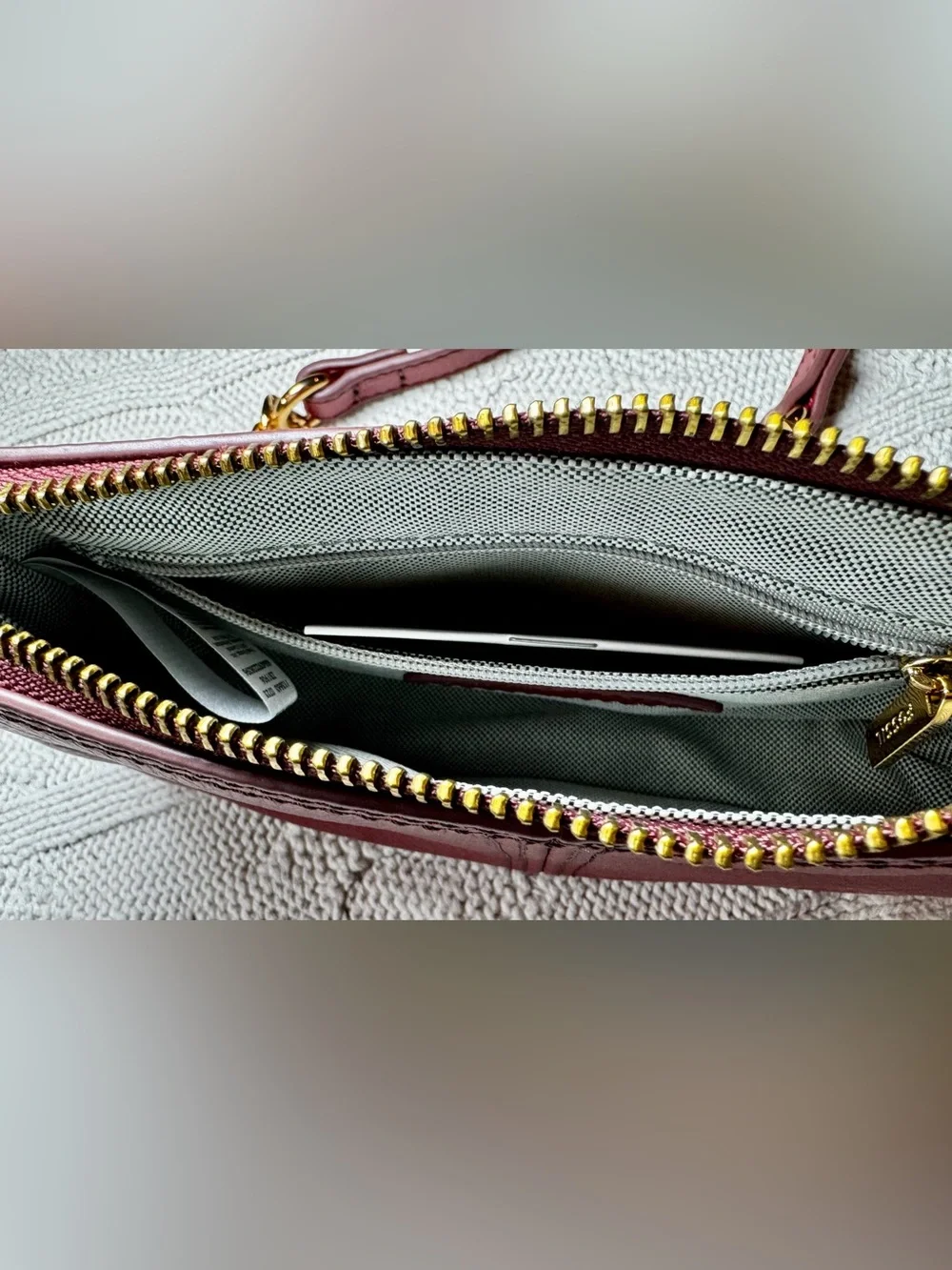 Fossil Jolie Leather Mini Crossbody Bag - Burgundy